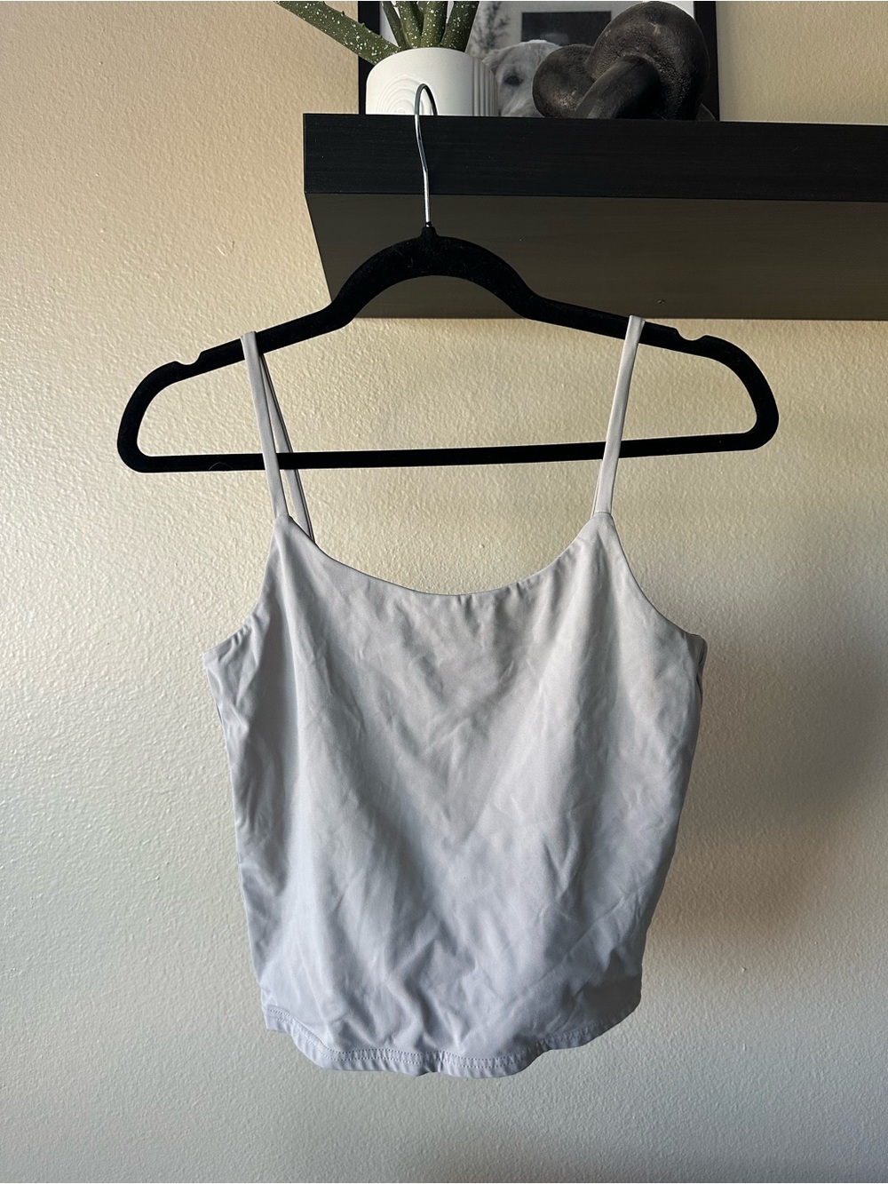 Women's Taupe Spaghetti Strap Tank Top
